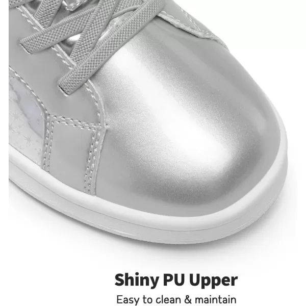 imageDREAM PAIRS Girls Sneakers Toddler Little Kids Tennis School Walking ShoesSilver