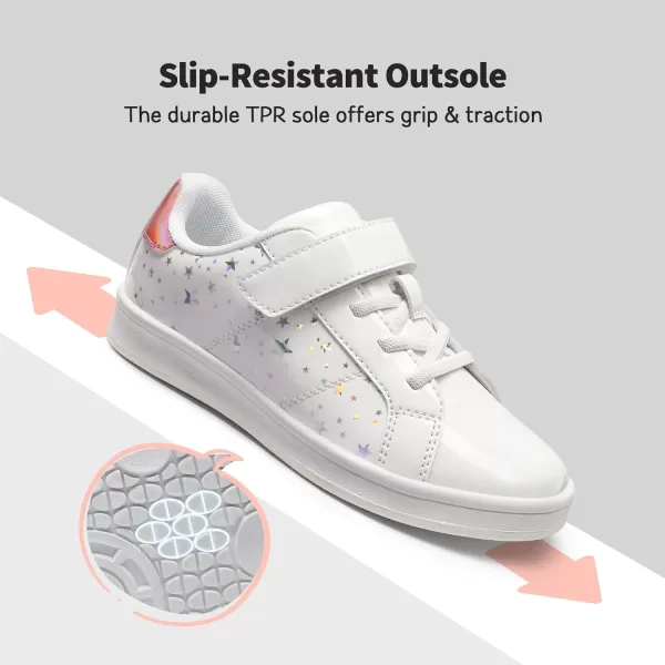 imageDREAM PAIRS Girls Sneakers Toddler Little Kids Tennis School Walking ShoesWhite