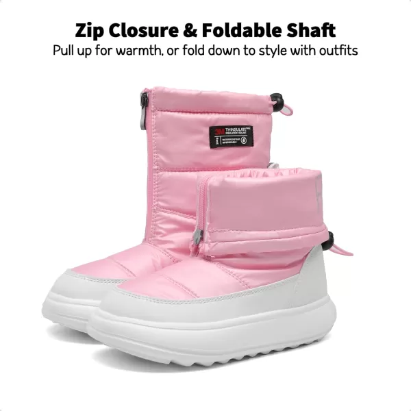 imageDREAM PAIRS Girls Snow Foldable Boots Shaft Lightweight Mid Calf Winter Shoes for LittleBig KidDREAM PAIRS Girls Snow Foldable Boots Shaft Lightweight Mid Calf Winter Shoes for LittleBig Kid