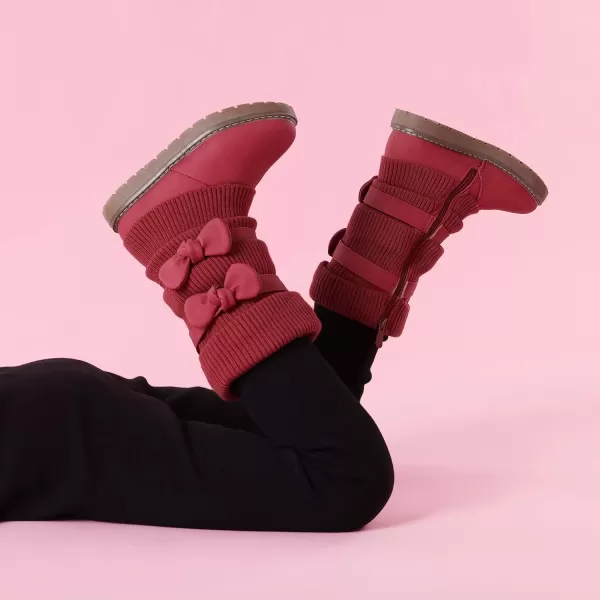 imageDREAM PAIRS Girls Winter Snow Boots Faux Fur Lined Mid Calf ShoesKlovered