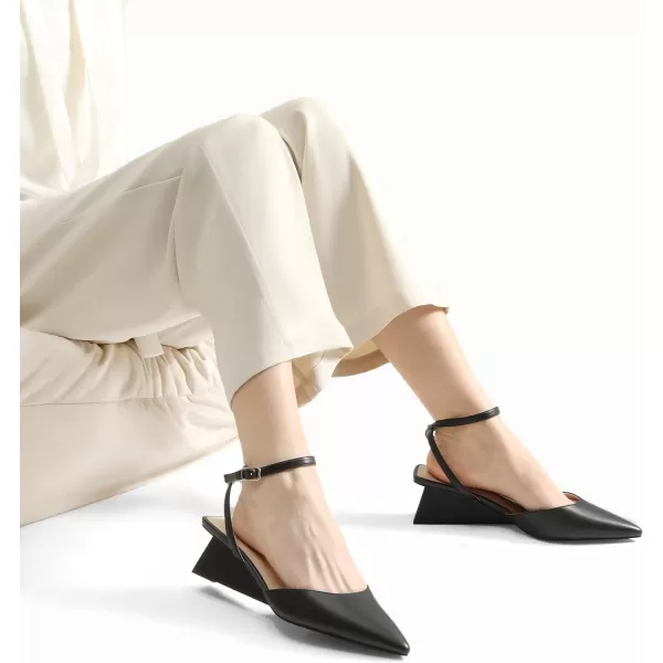 imageDREAM PAIRS Heels for Women Pointed Toe Chunky Heels Pump ShoesBlack