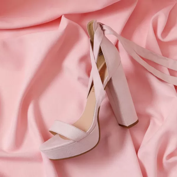 imageDREAM PAIRS High Heels Chunky Block Platform Heels for Women Strappy Gladiator Sexy Open Toe Heels Dressy Pumps SandalsPink