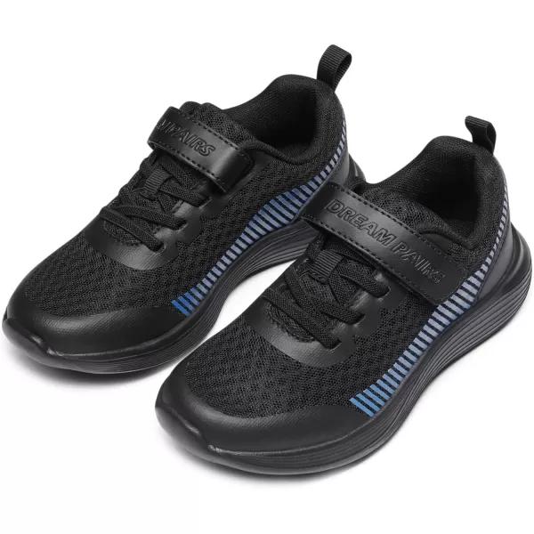 imageDREAM PAIRS Kids Shoes Boys Girls Lightweight Tennis Running Sports Athletic SneakersBlackBlue