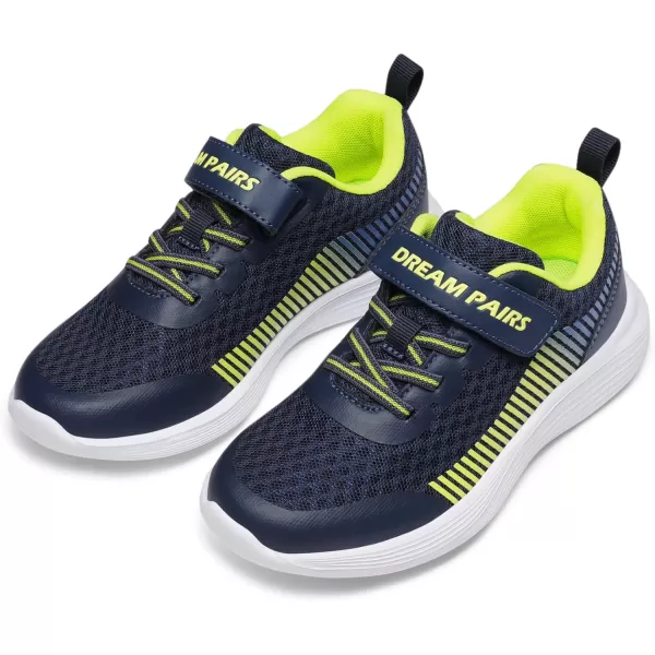 imageDREAM PAIRS Kids Shoes Boys Girls Lightweight Tennis Running Sports Athletic SneakersDark BlueGreen