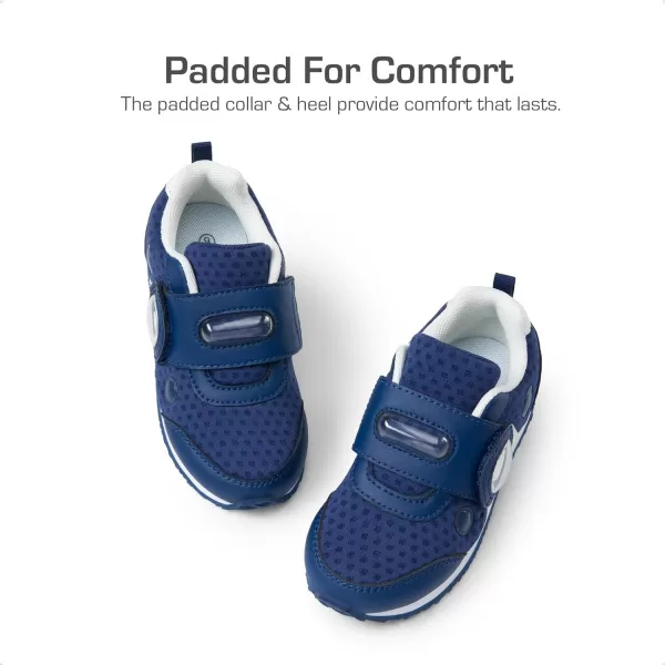 imageDREAM PAIRS Kids Sneakers Toddler Boys Girls Shoes UnisexChild Sneakers NonSlip Walking Shoes for Little Kids with Hook and LoopNavy