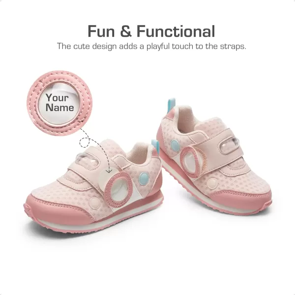 imageDREAM PAIRS Kids Sneakers Toddler Boys Girls Shoes UnisexChild Sneakers NonSlip Walking Shoes for Little Kids with Hook and LoopPink