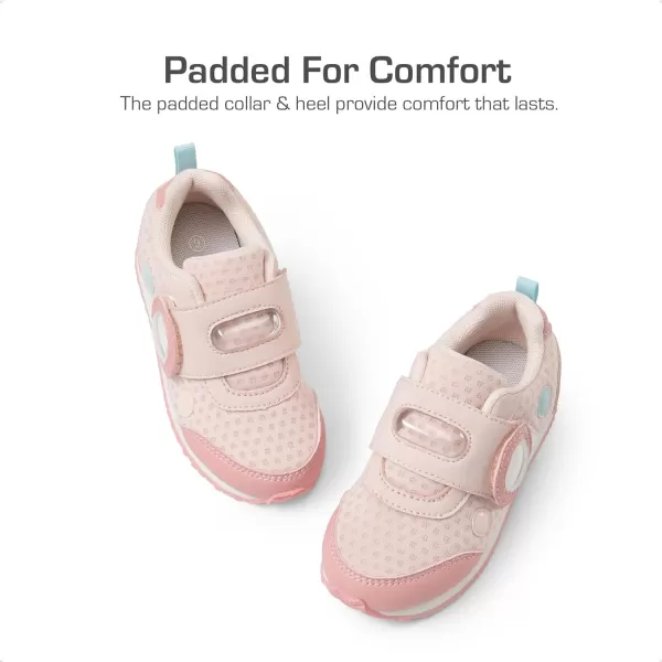imageDREAM PAIRS Kids Sneakers Toddler Boys Girls Shoes UnisexChild Sneakers NonSlip Walking Shoes for Little Kids with Hook and LoopPink