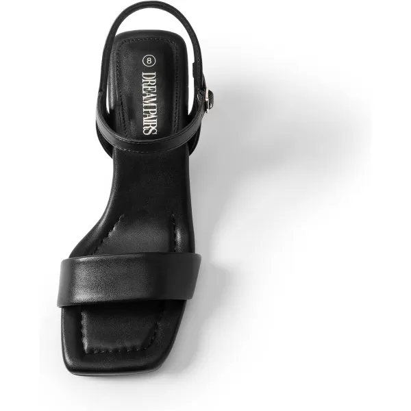 imageDREAM PAIRS Kitten Heels for Women Comfortable Low Heels Sandals Suqare Open Toe Cute Wedding Party Evening Prom Dance Strap Dress Pump Sandals ShoesBlack1