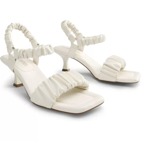 imageDREAM PAIRS Kitten Heels for Women Comfortable Low Heels Sandals Suqare Open Toe Cute Wedding Party Evening Prom Dance Strap Dress Pump Sandals ShoesWhite