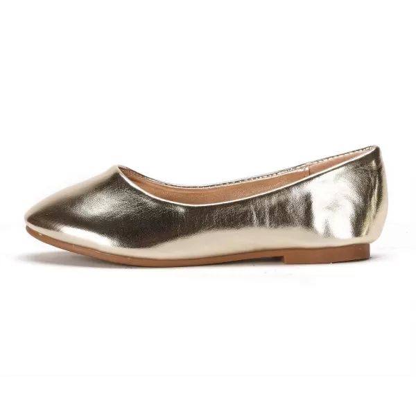 imageDREAM PAIRS Little Kid Muy Gold Pu Girls Mary Jane Ballerina Flat Shoes  3 M US Little KidDREAM PAIRS Little Kid Muy Gold Pu Girls Mary Jane Ballerina Flat Shoes  3 M US Little Kid