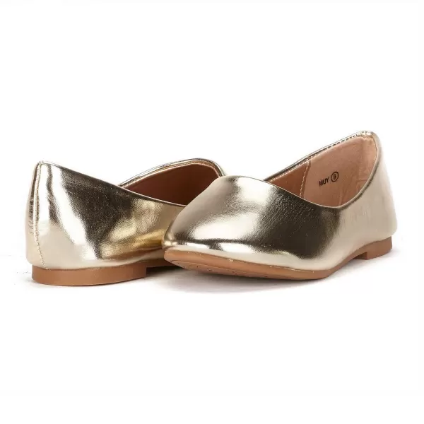 imageDREAM PAIRS Little Kid Muy Gold Pu Girls Mary Jane Ballerina Flat Shoes  3 M US Little KidDREAM PAIRS Little Kid Muy Gold Pu Girls Mary Jane Ballerina Flat Shoes  3 M US Little Kid