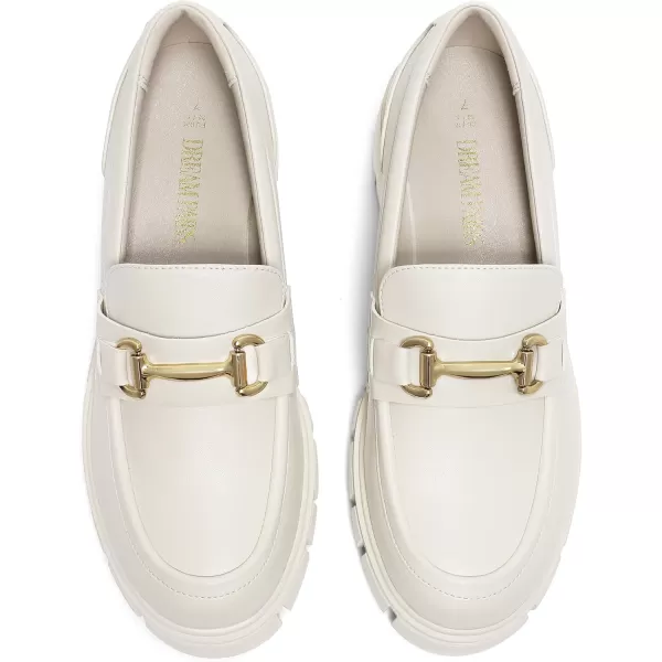 imageDREAM PAIRS Loafers for Women Platform Chunky Loafers amp Slip On Casual ShoesBeige