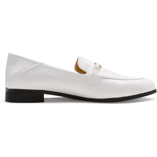 imageDREAM PAIRS Loafers for Women Slip On Comfortable Round Toe Casual Fashion Flats Driving ShoesBeige White StonePu