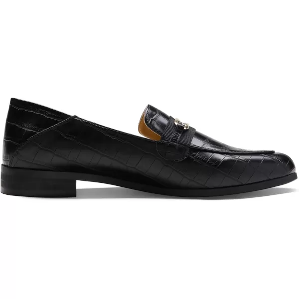 imageDREAM PAIRS Loafers for Women Slip On Comfortable Round Toe Casual Fashion Flats Driving ShoesBlack StonePu