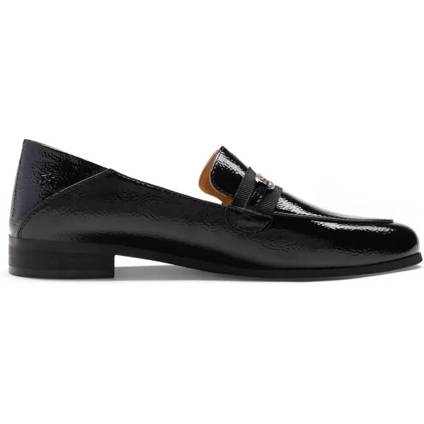 imageDREAM PAIRS Loafers for Women Slip On Comfortable Round Toe Casual Fashion Flats Driving ShoesBlackPatentLeather