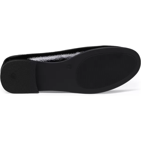 imageDREAM PAIRS Loafers for Women Slip On Comfortable Round Toe Casual Fashion Flats Driving ShoesBlackPatentLeather