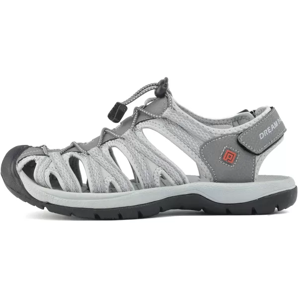 imageDREAM PAIRS Mens 160912MNEW Adventurous Summer Outdoor SandalsGreyBlack