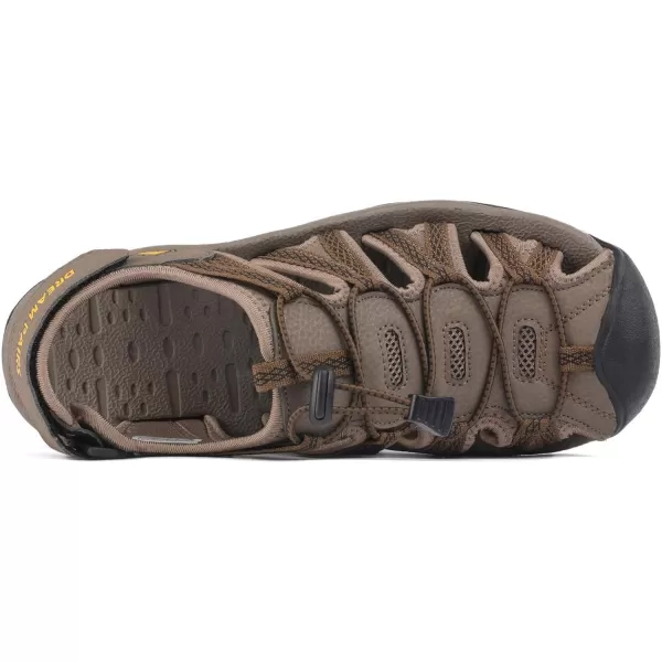 imageDREAM PAIRS Mens 160912MNEW Adventurous Summer Outdoor SandalsKhaki Yellow