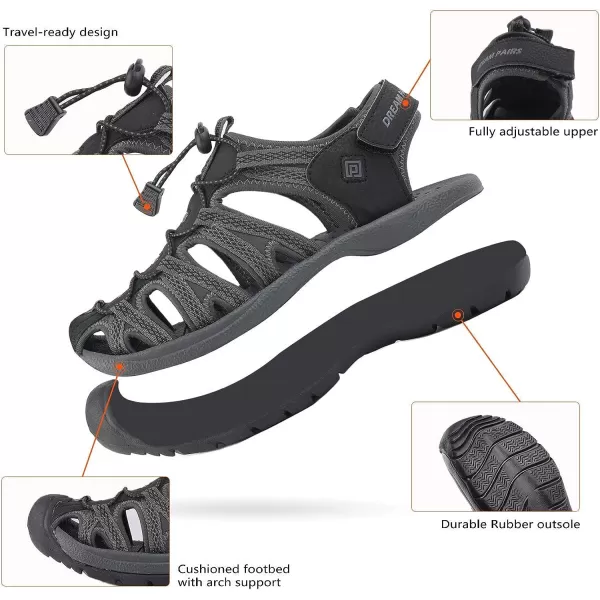 imageDREAM PAIRS Mens 160912MNEW Adventurous Summer Outdoor SandalsNavy Royal