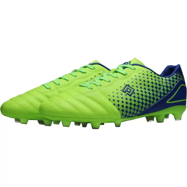 imageDREAM PAIRS Mens Firm Ground Soccer Cleats ShoesNeonGreenRoyal