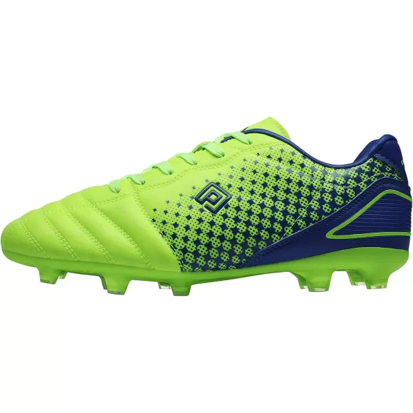 imageDREAM PAIRS Mens Firm Ground Soccer Cleats ShoesNeonGreenRoyal