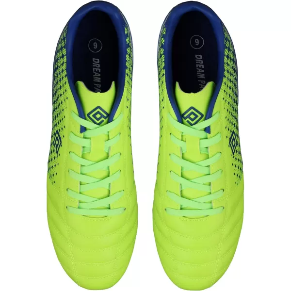 imageDREAM PAIRS Mens Firm Ground Soccer Cleats ShoesNeonGreenRoyal