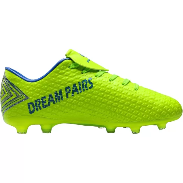imageDREAM PAIRS Mens Firm Ground Soccer Cleats ShoesNeonGreenRoyal