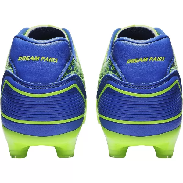 imageDREAM PAIRS Mens Firm Ground Soccer Cleats ShoesNeonGreenRoyal