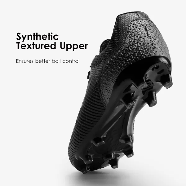 imageDREAM PAIRS Mens Firm Ground Soccer Cleats Soccer ShoesBlackGrey