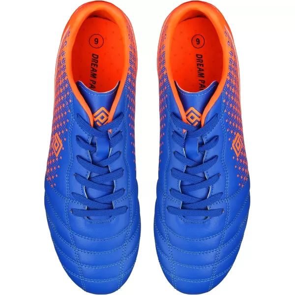imageDREAM PAIRS Mens Firm Ground Soccer Cleats Soccer ShoesRoyalOrange