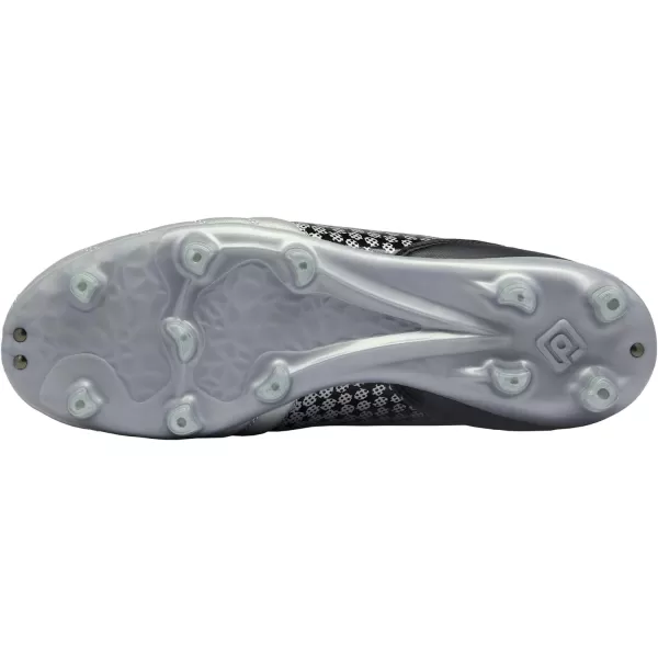imageDREAM PAIRS Mens Firm Ground Soccer Cleats Soccer ShoesSilverBlack