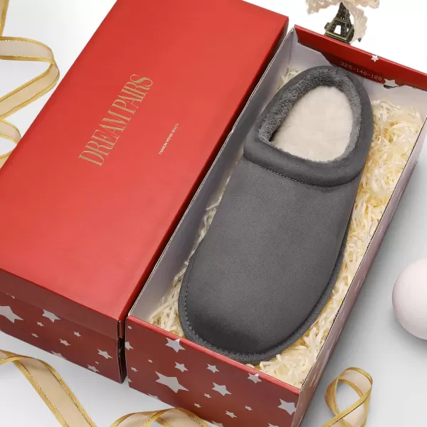 imageDREAM PAIRS Mens House Slippers Slip on Bedroom House ShoesGrey