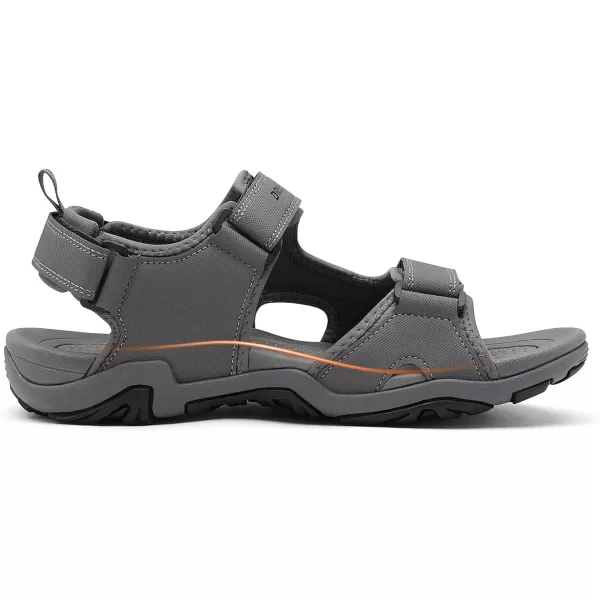 imageDREAM PAIRS Mens Sandals Hiking Water Beach Sport Outdoor Athletic Arch Support Summer SandalsGrey