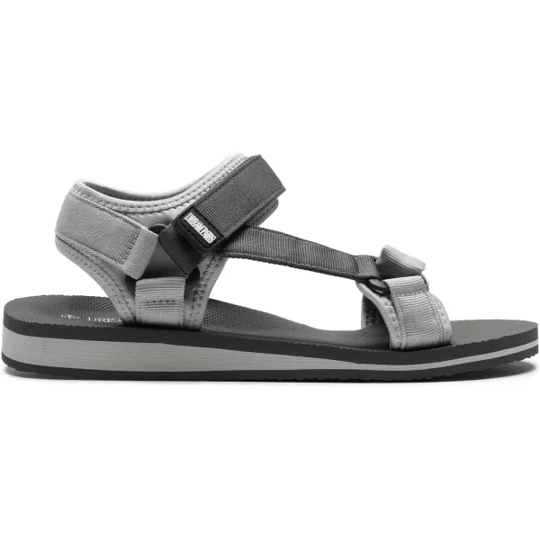 imageDREAM PAIRS Mens Sandals Lightweght Outdoor Hiking Sandals Waterproof Athletic Sports Walking Water Sandals With Soft Eva Midsole For Beach Summer Vocation Travel AdventureGreyBlack