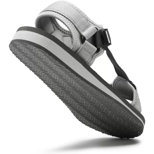 imageDREAM PAIRS Mens Sandals Lightweght Outdoor Hiking Sandals Waterproof Athletic Sports Walking Water Sandals With Soft Eva Midsole For Beach Summer Vocation Travel AdventureGreyBlack