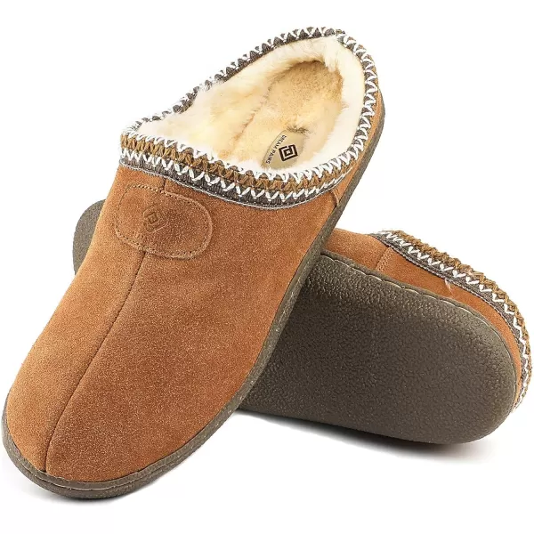 imageDREAM PAIRS Mens Scuff Slip on Fuzzy faux Wool Lining Warm Indoor Outdoor House SlippersDREAM PAIRS Mens Scuff Slip on Fuzzy faux Wool Lining Warm Indoor Outdoor House Slippers