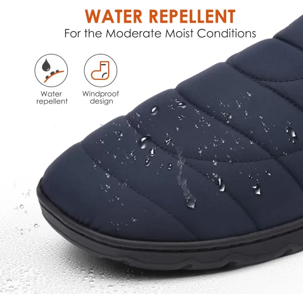 imageDREAM PAIRS Mens Waterresistant Winter Warm Slippers Slipon Indoor Outdoor Machine Washable House ShoesDREAM PAIRS Mens Waterresistant Winter Warm Slippers Slipon Indoor Outdoor Machine Washable House Shoes