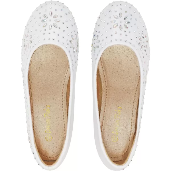imageDREAM PAIRS Nina100 Girls Dress Shoes Classic Ballet FlatsNina100white