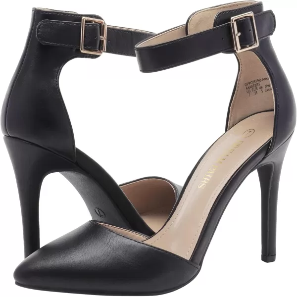 imageDREAM PAIRS OppointedAnkle Womens Pointed Toe Ankle Strap DOrsay High Heel Stiletto Pumps ShoesBlack