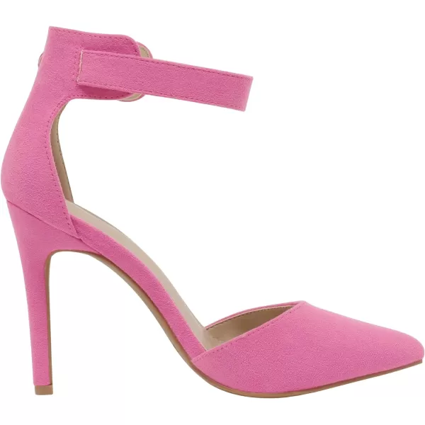 imageDREAM PAIRS OppointedAnkle Womens Pointed Toe Ankle Strap DOrsay High Heel Stiletto Pumps ShoesFuchsia
