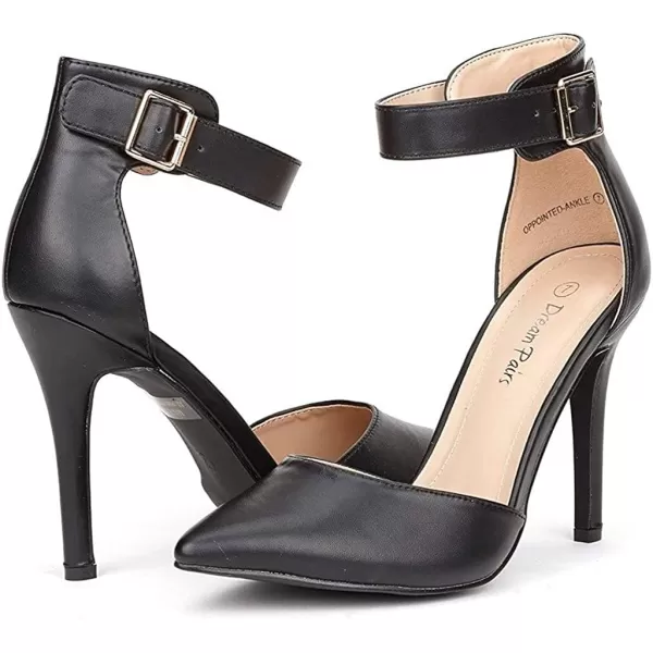 imageDREAM PAIRS OppointedAnkle Womens Pointed Toe Ankle Strap DOrsay High Heel Stiletto Pumps ShoesOppointedankleblack