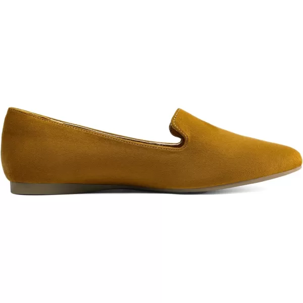imageDREAM PAIRS Pointed Toe Flats for Women Dressy Casual Low Heel Dress Shoes Comfortable Slipon Business Work Loafer Shoes for WomenTansuede