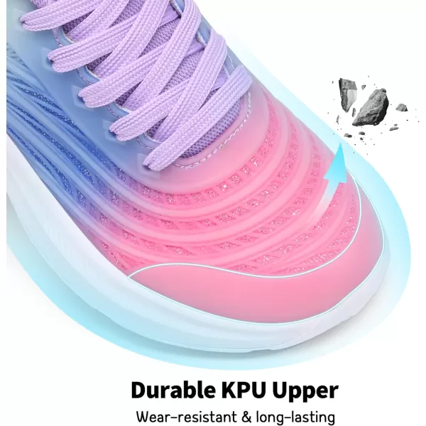 imageDREAM PAIRS Tennis Shoes for Boys Girls Kids Laceup Athletic Running Sneakers for Little KidBig KidPinkBlueLight Green