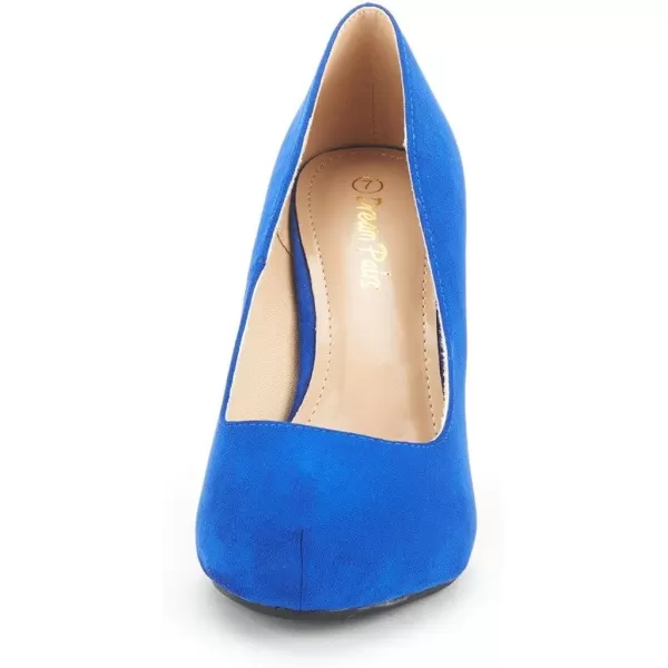 imageDREAM PAIRS Tiffany Womens New Classic Elegant Versatile Low Stiletto Heel Dress Platform Pumps ShoesTiffannyroyalblue
