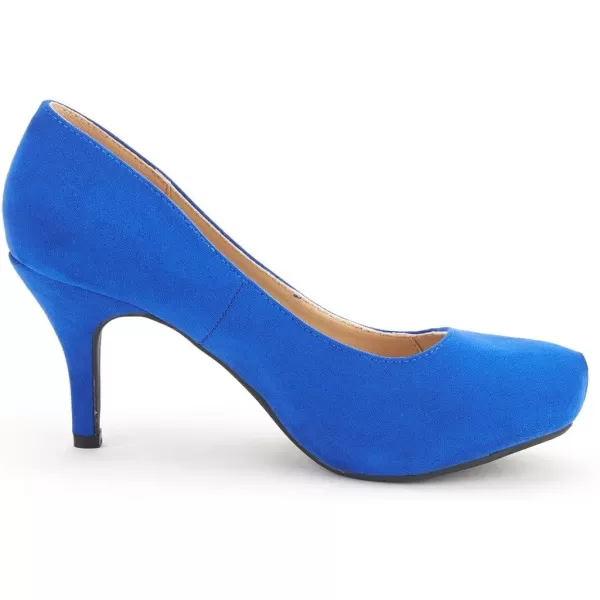 imageDREAM PAIRS Tiffany Womens New Classic Elegant Versatile Low Stiletto Heel Dress Platform Pumps ShoesTiffannyroyalblue