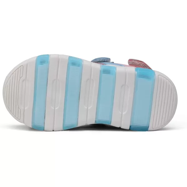 imageDREAM PAIRS Toddler Boys Girls Light Up Athletic Outdoor Summer Sports SandalsLight Blue