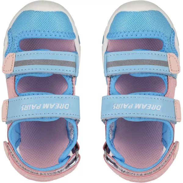 imageDREAM PAIRS Toddler Boys Girls Light Up Athletic Outdoor Summer Sports SandalsLight Blue