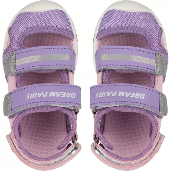 imageDREAM PAIRS Toddler Boys Girls Light Up Athletic Outdoor Summer Sports SandalsLight Purple