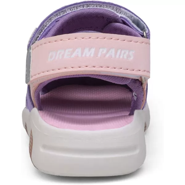 imageDREAM PAIRS Toddler Boys Girls Light Up Athletic Outdoor Summer Sports SandalsLight Purple