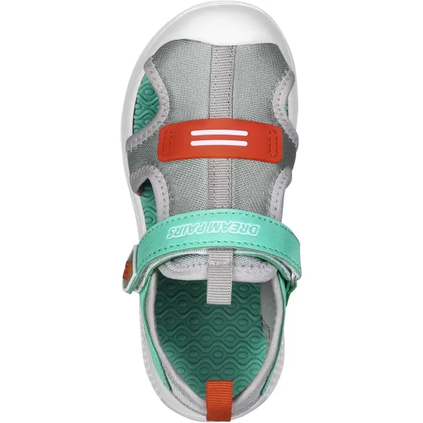 imageDREAM PAIRS Toddler Boys Girls Outdoor Summer Sports Sandals Water ShoesGreyBabyBlue